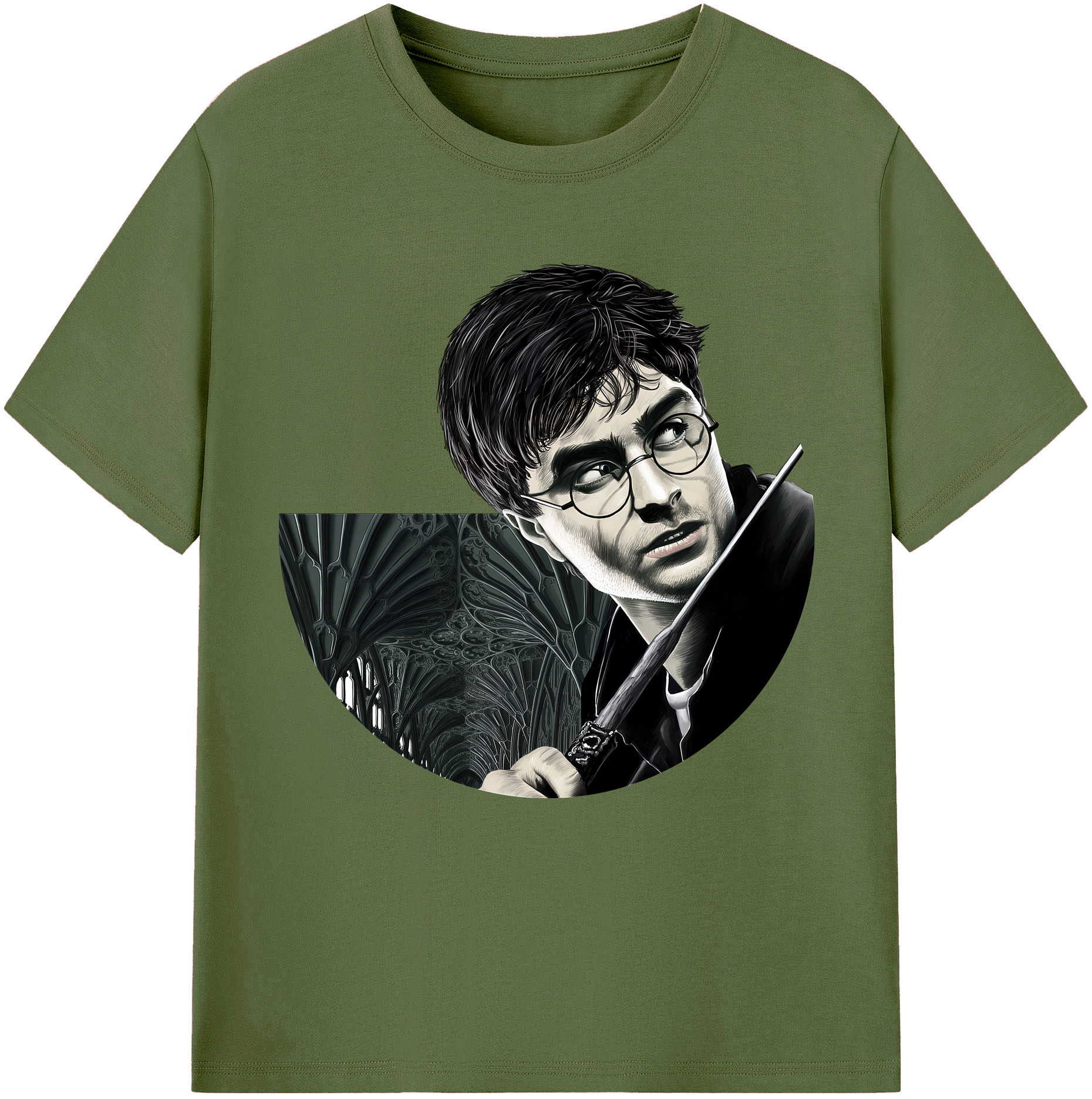 （画像用） Harry Potter ハリー・ポッターシリーズ 綿100％半袖Tシャツ（フロントプリント）